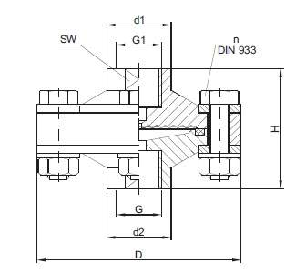 ST系列化學(xué)密封尺寸圖