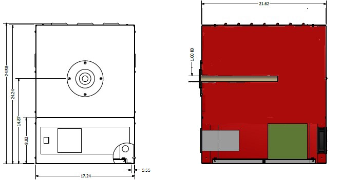美國PS黑體爐BBS1700尺寸圖